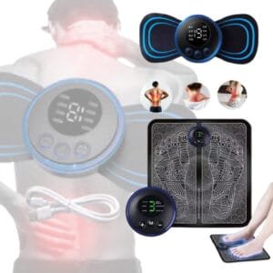 Combo Mini Masajeador Mariposa Y Tapete Masajes Para Pies