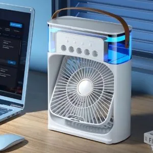 Ventilador portátil climatizador de aire frio escritorio